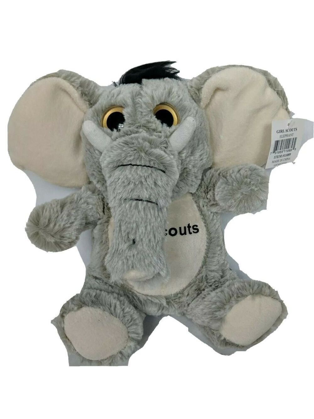 Girl Scouts Gray Elephant Plush Stuffed Animal